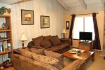 Mammoth Lakes Rental Sunshine Village 106 - Living Room has a Flat Screen TV